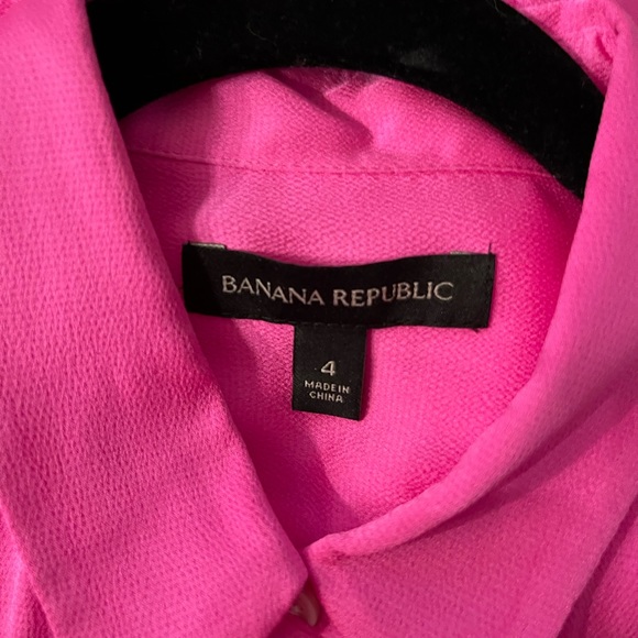 Super cute hot pink dress with pleated skirt. Knee length. - Picture 1 of 4